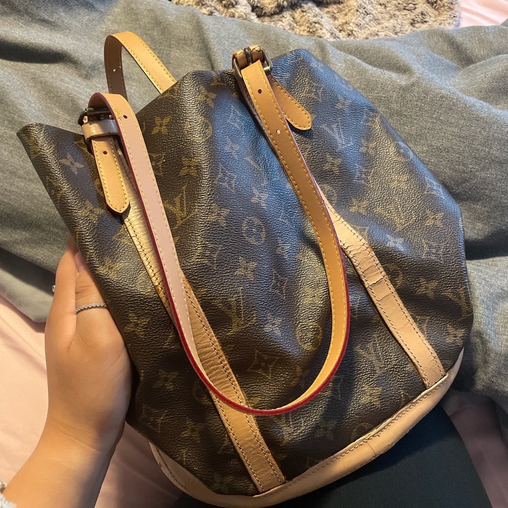 Vintage 1999 Louis Vuitton Brown Monogram Vanchetta Leather Handbag